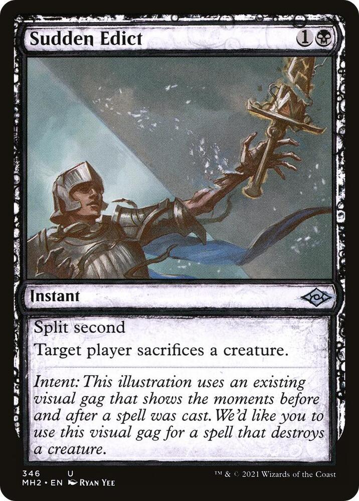 Sudden Edict (Showcase) - Modern Horizons 2 - Magic: The Gathering