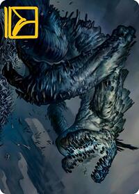 Necrogoyf Art Card (Gold-Stamped Signature)