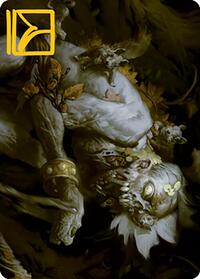 Nested Shambler Art Card (Gold-Stamped Signature)