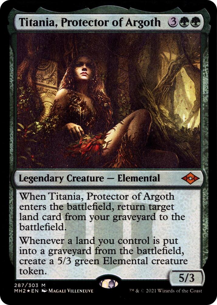 Titania, Protector of Argoth (Foil Etched) - Modern Horizons