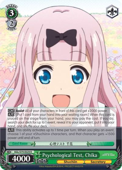 Psychological Test, Chika