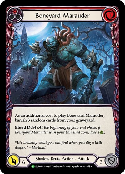 Boneyard Marauder (Red) - FAB023 Flesh and Blood: Promo Cards card price