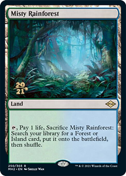 霧深い雨林　Misty Rainforest 4枚セット Misty Rainforest - Prerelease Cards - Magic: The Gathering