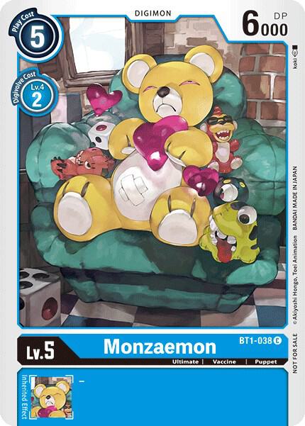 Monzaemon - BT1-038 (Official Tournament Pack Vol.2) - Release
