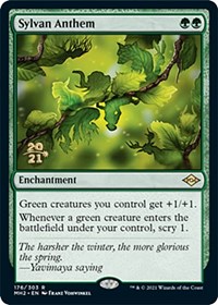Sylvan Anthem - Prerelease Cards - Magic: The Gathering card