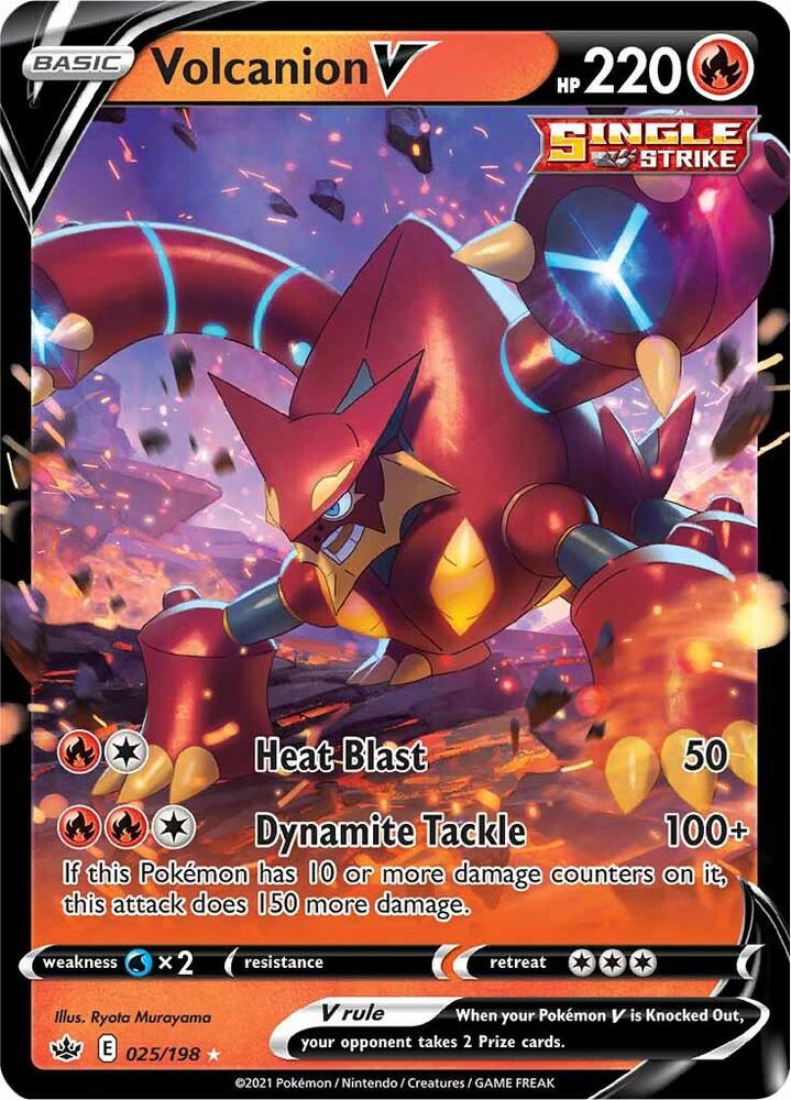 英語版　Volcanic  Volcanion V - SWSH06: Chilling Reign - Pokemon - TCGplayer.com
