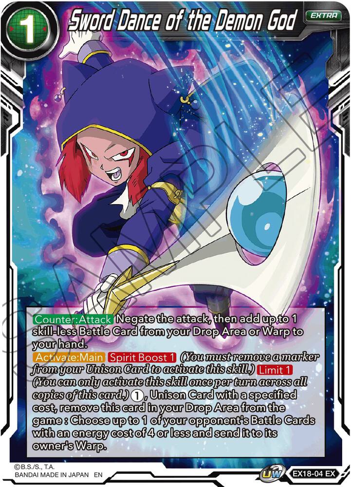 Sword Dance of the Demon God #EX18-04 — Expansion Deck Box Set 18: Namekian Boost