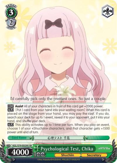 Psychological Test, Chika (SR)