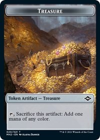 Treasure (020) // Beast Double-Sided Token - Modern Horizons 2 - Magic: The Gathering card