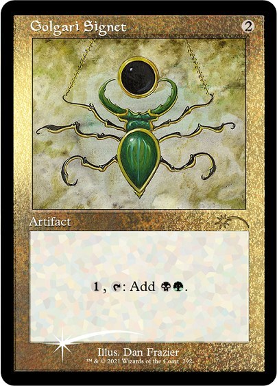 Golgari Signet Foil Etched