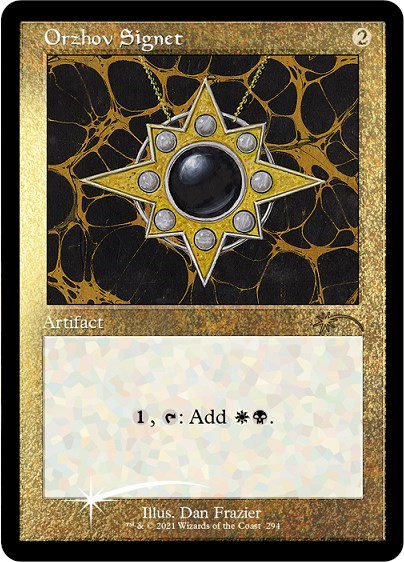 Orzhov Signet Foil Etched