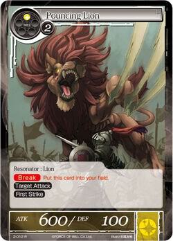 Pouncing Lion