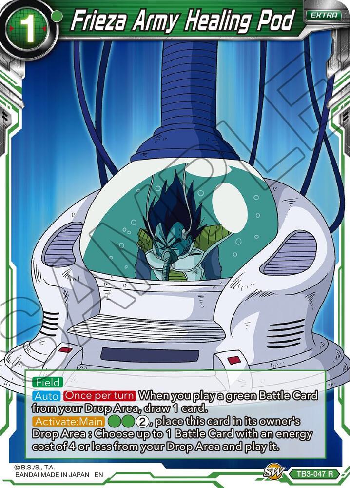 Frieza Army Healing Pod (Event Pack 08) #TB3-047 — Tournament Promotion Cards
