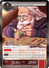 Dwarven Craftsman - Force of Will The Shaft of Light of Valhalla trading card