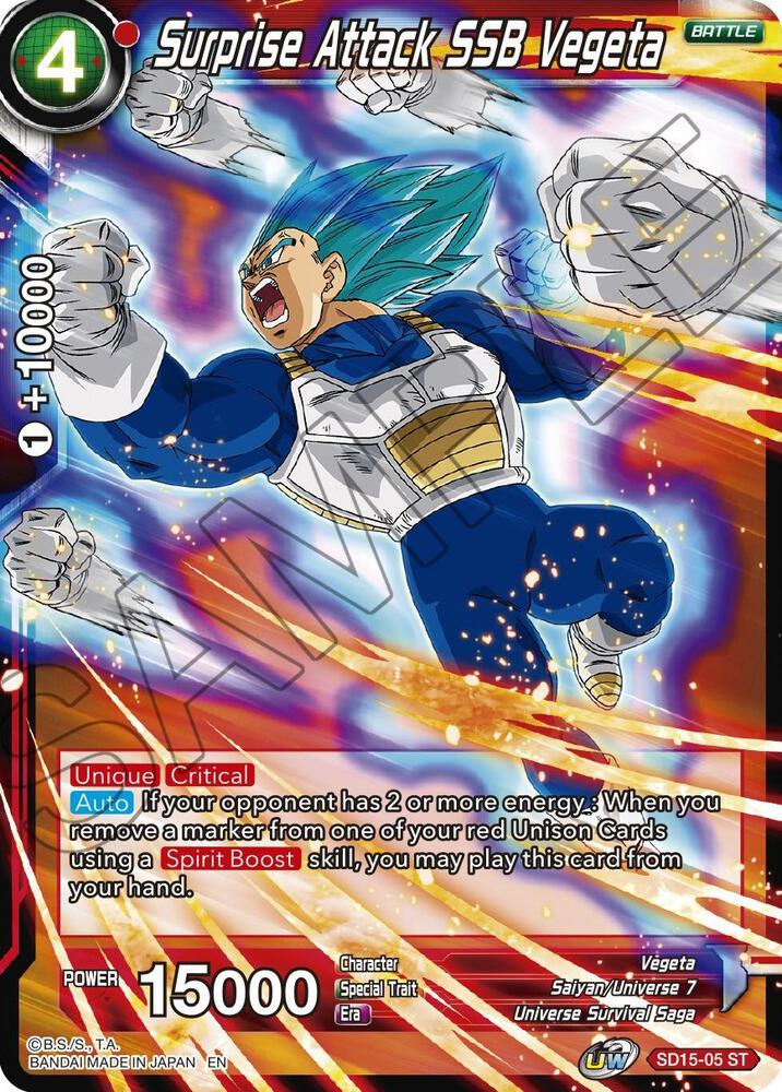 Surprise Attack SSB Vegeta - Cross Spirits - Dragon Ball Super