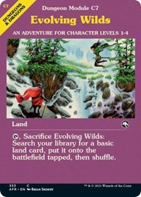 Evolving Wilds (Dungeon Module) - Adventures in the Forgotten Realms - Magic: The Gathering card