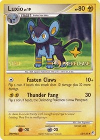 Luxio - 52/130 (Prerelease) [Staff] #52/130 from Nintendo Promos Pokemon card image