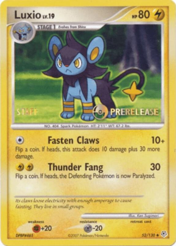 Luxio - 52/130 (Prerelease) [Staff] 52/130 from Nintendo Promos