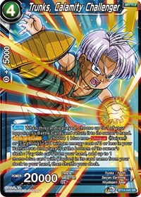 Trunks, Calamity Challenger card art