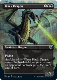 Black Dragon (Borderless) - Adventures in the Forgotten Realms - Magic: The Gathering card