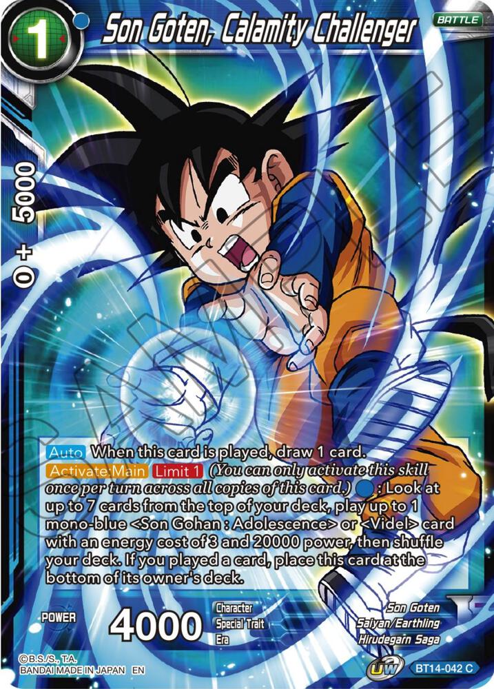 Son Goten, Calamity Challenger - Cross Spirits - Dragon Ball Super