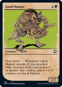 Gnoll Hunter (Showcase) - Adventures in the Forgotten Realms - Magic: The Gathering card