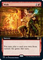 mtg wish 願い　4枚セット　プロモ　アンパサンド　ampersand Wish (Extended Art) - Adventures in the Forgotten Realms - Magic