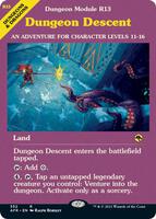 mtg adventures in the forgotten realms dungeon cards Magic: Gathering The Bundle Artifact Land Dungeon Descent (Dungeon Module) -