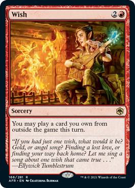 MtG Adventures in the Forgotten Realms Rare Wish #166