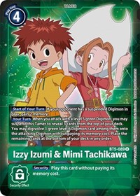 Izzy Izumi & Mimi Tachikawa (Box Topper) - Battle of Omni - Digimon card