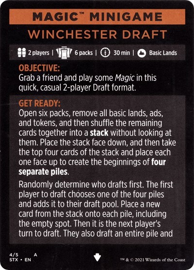 Magic Minigame: Winchester Draft