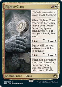 Fighter Class - Adventures in the Forgotten Realms - Magic: The Gathering card
