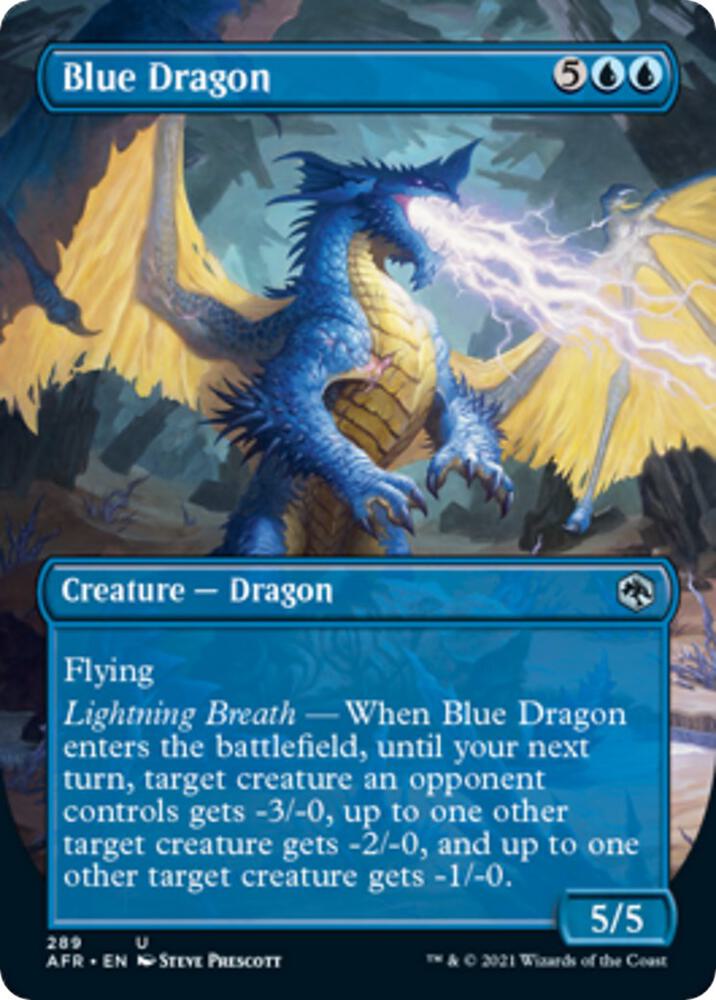Blue Dragon (Borderless) - Adventures in the Forgotten Realms