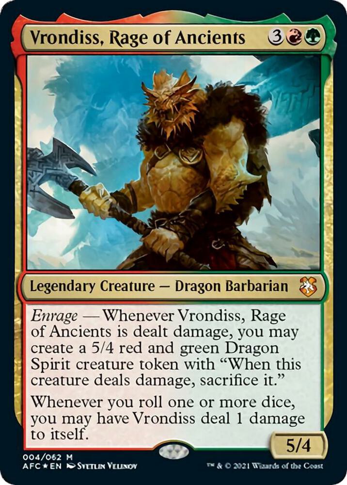 Vrondiss, Rage of Ancients - Commander: Adventures in the Forgotten Realms  - Magic: The Gathering