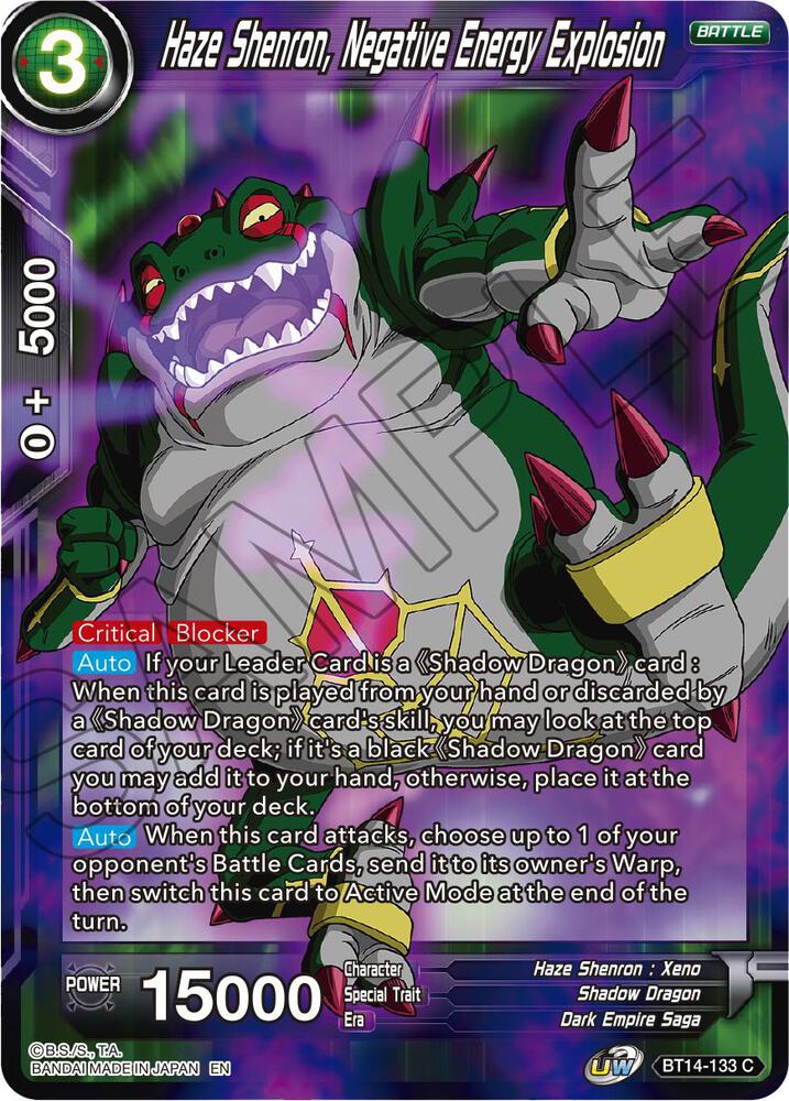 Haze Shenron, Negative Energy Explosion - Cross Spirits - Dragon