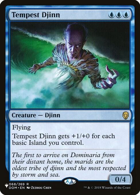 Tempest Djinn #DOM-68 — The List