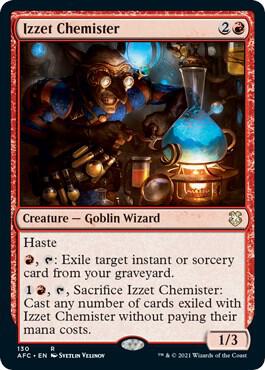 Izzet Chemister 130 card