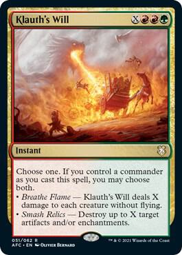 Klauth's Will 51 card