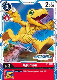 Agumon - ST1-03 (July Evolution Cup 2021 Stamped)