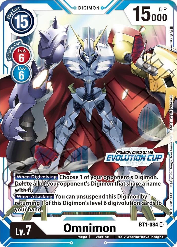 Omnimon - BT1-084 (July Evolution Cup 2021 Stamped) - Release