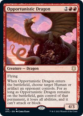Opportunistic Dragon 134 card