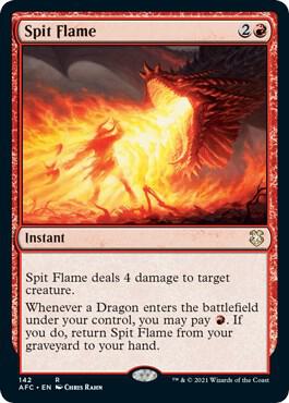 Spit Flame 142 card