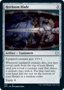 Heirloom Blade 208 card