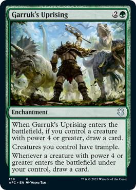 Garruk's Uprising 159 card