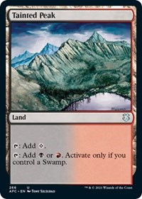 Tainted Peak - Commander: Adventures in the Forgotten Realms - Magic: The Gathering card