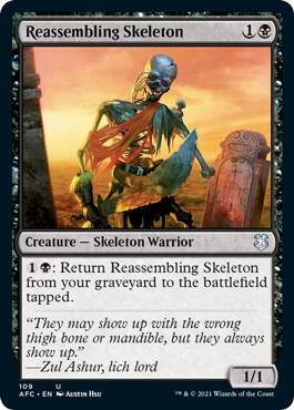 Reassembling Skeleton 109 card