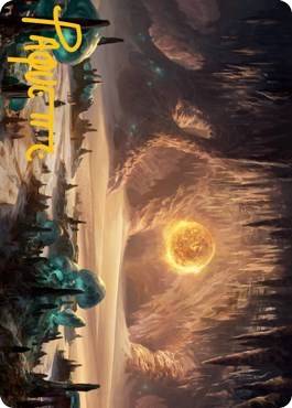 Plains (265) Art Card (Gold-Stamped Signature)