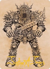 Iron Golem (Showcase) Art Card (Gold-Stamped Signature)