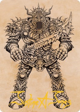 Iron Golem (Showcase) Art Card (Gold-Stamped Signature)