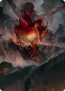 Red Dragon Art Card